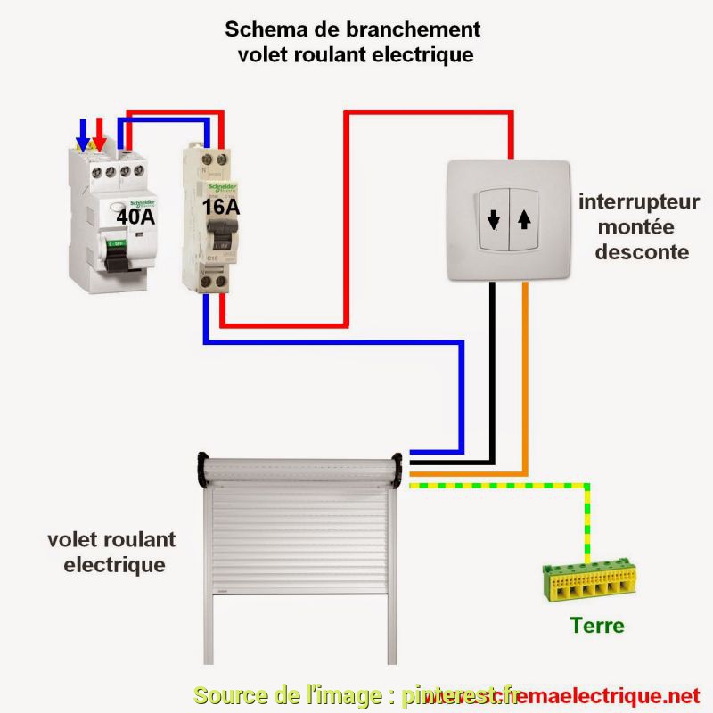 Schema electrique moteur volet