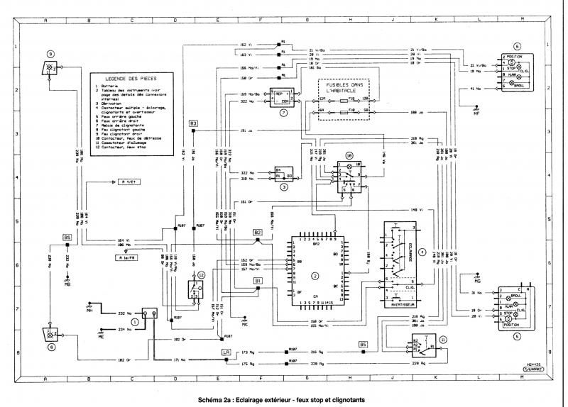 Schema electrique prise crochet d'attelage