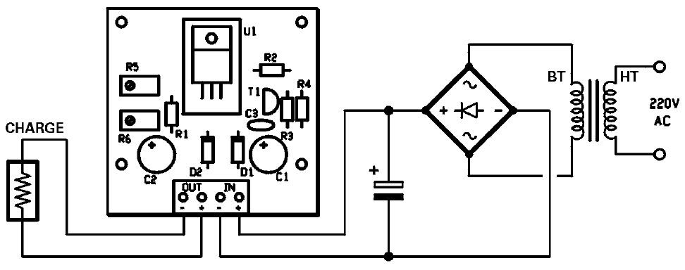 Regulateur de tension schema electrique