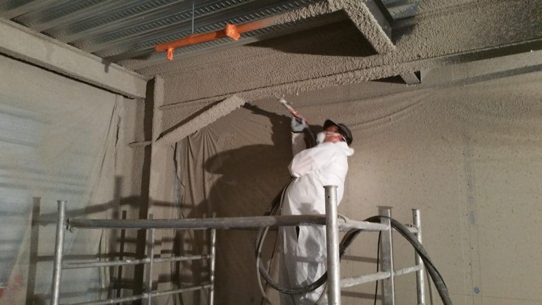 Flocage isolation plafond