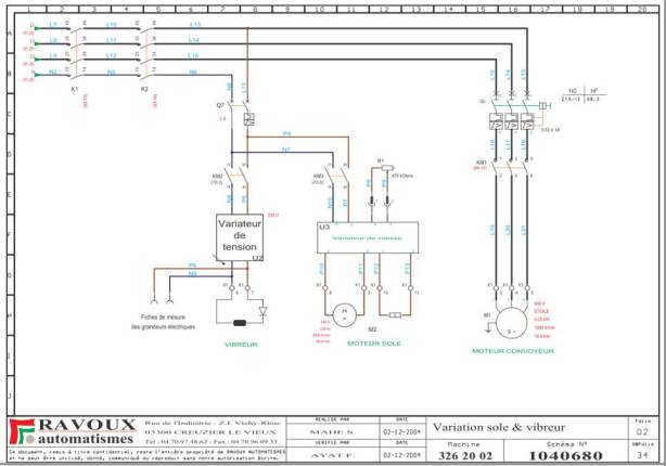 Schema electrique convoyeur