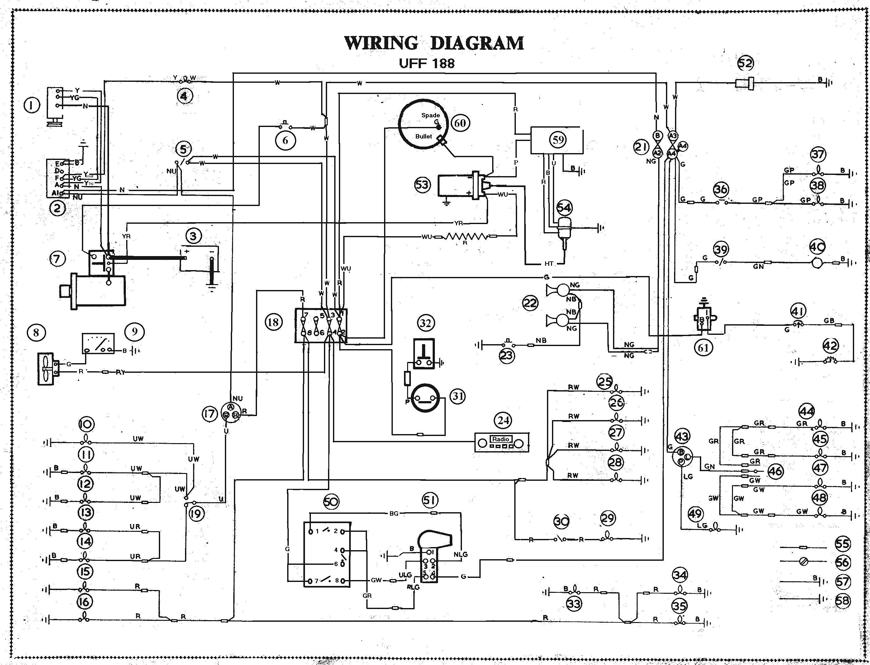 Schema electrique triumph spitfire 1500