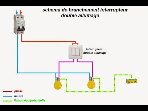 Schema electrique interrupteur simple allumage