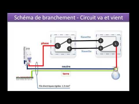 Schema electrique interrupteur aller retour