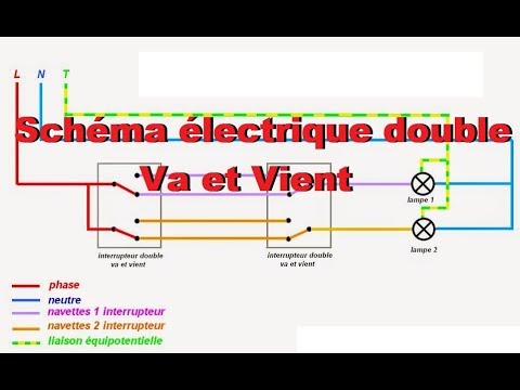 Schema double va et vient electrique