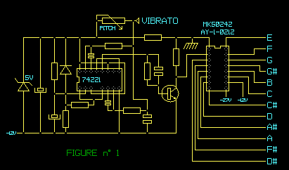 Schéma électrique synthétiseur