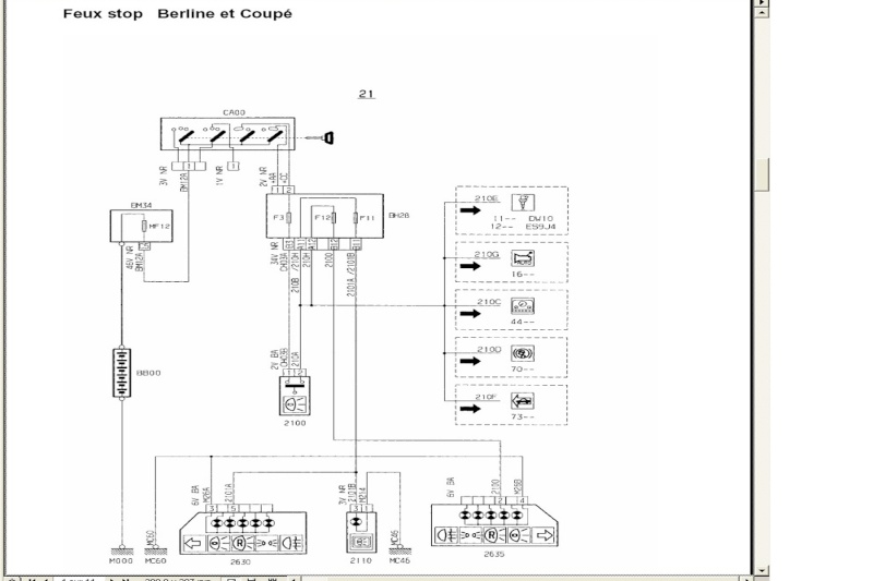 Schema electrique 307 cc