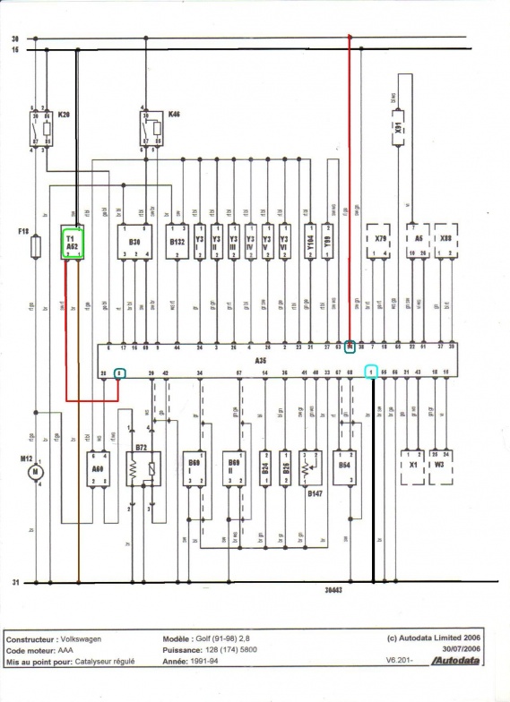 Schema electrique golf 6
