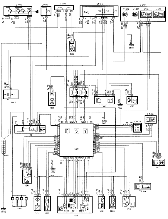 Schema electrique transpondeur