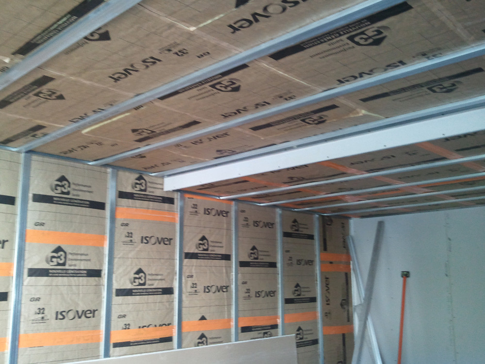 Isolation plafond suspendu