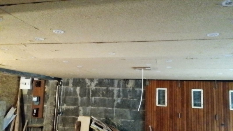 Isolation plafond de garage