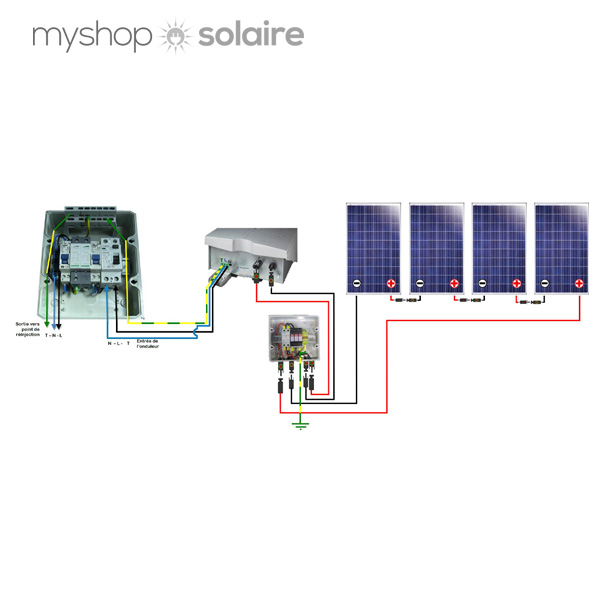 Schema installation electrique solaire