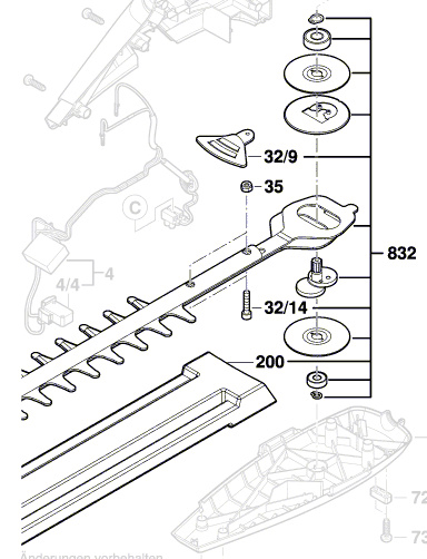 Schema electrique taille haie bosch