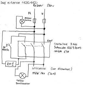 Schema electrique relais auto maintien