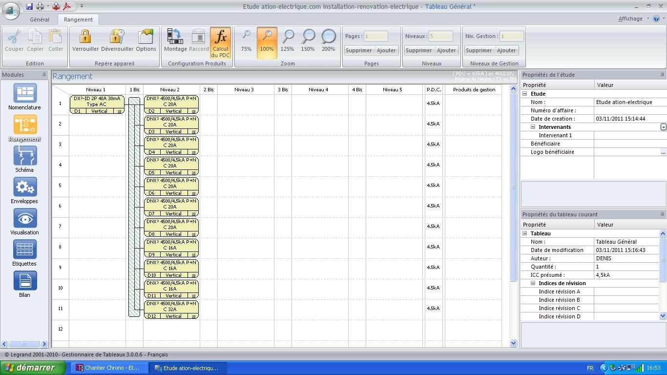 Faire schema tableau electrique