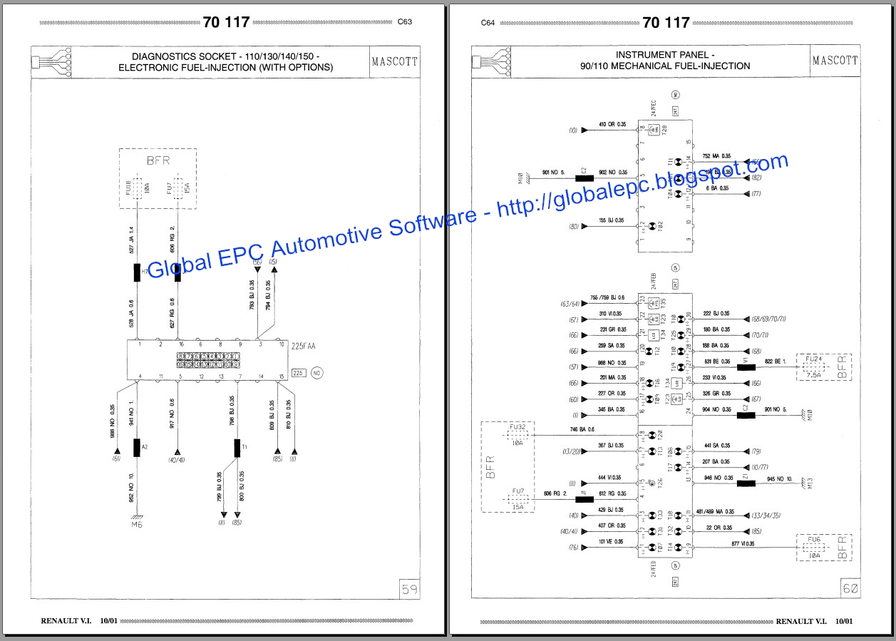Schema prise electrique pour caravane