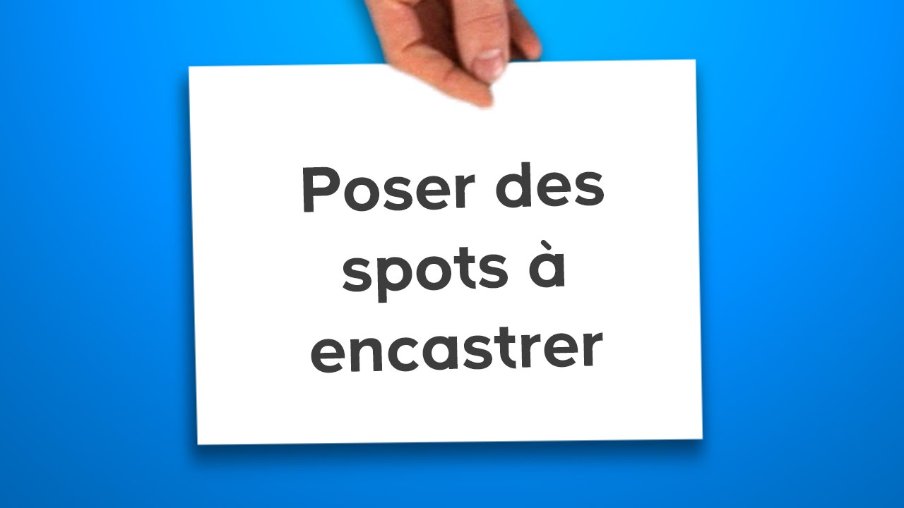 Schema electrique pour spot encastrable