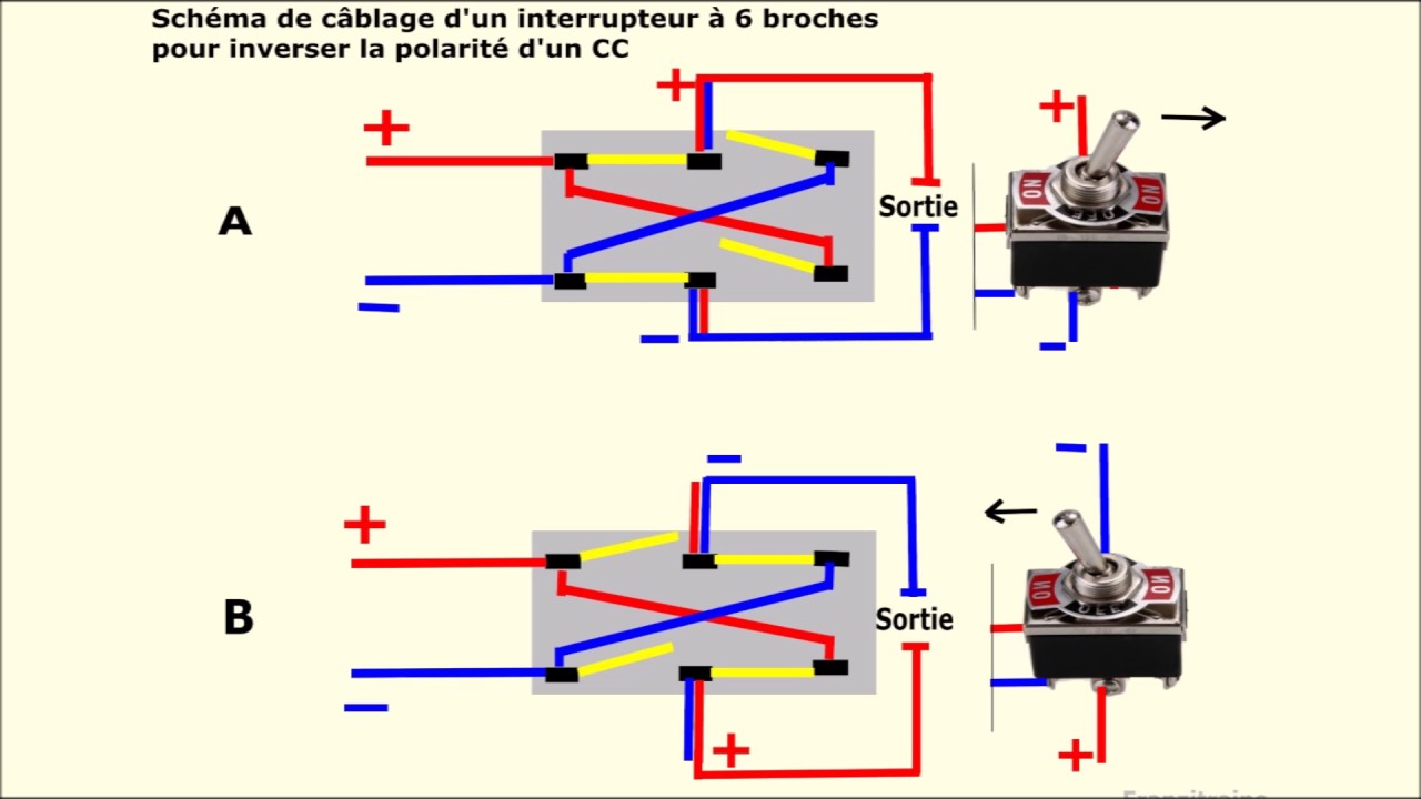 Schema electrique avec inverseur
