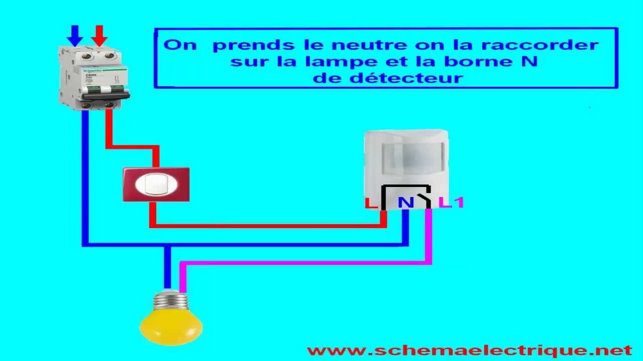 Schema electrique lampe exterieure