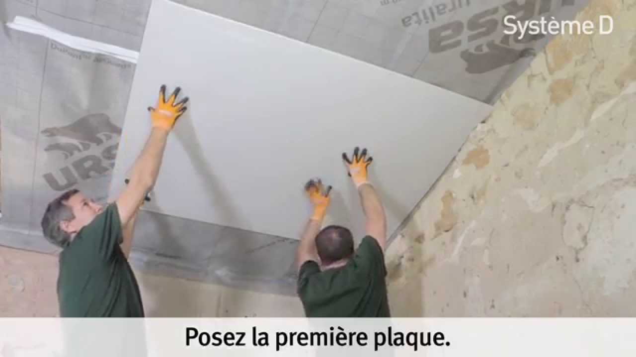 Plaque isolante plafond a coller
