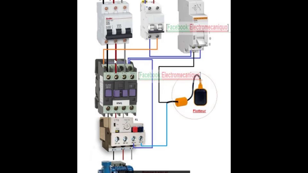 Schema electrique de pompe immergée