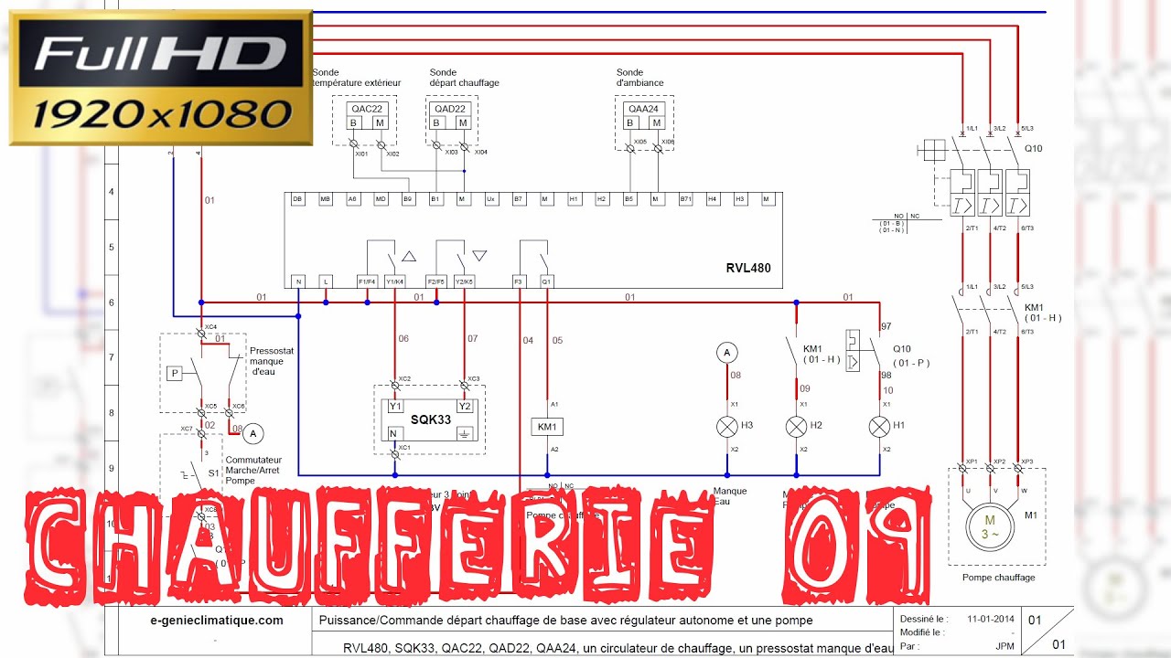 Vanne 3 voies motorisée schema electrique