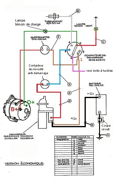 Schema electrique mf 140