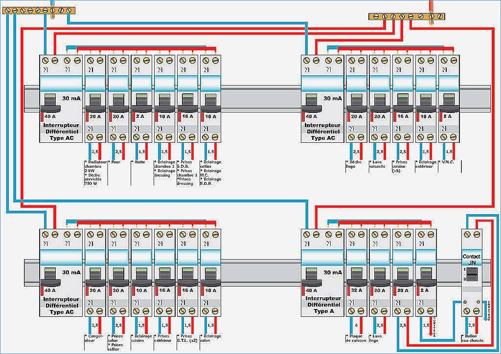 Schema tableau electrique norme 2015