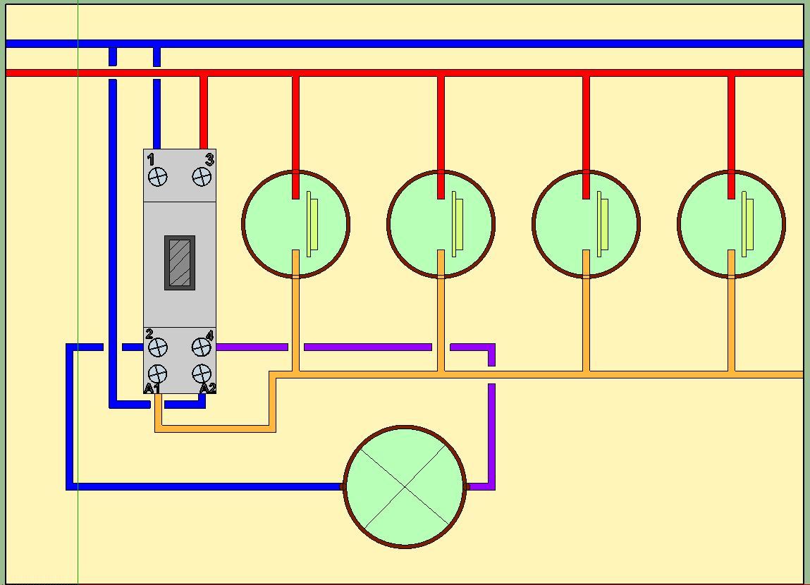 Schema electrique de telerupteur