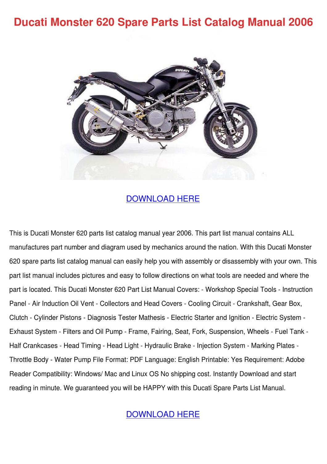 Schema electrique ducati monster 620 ie