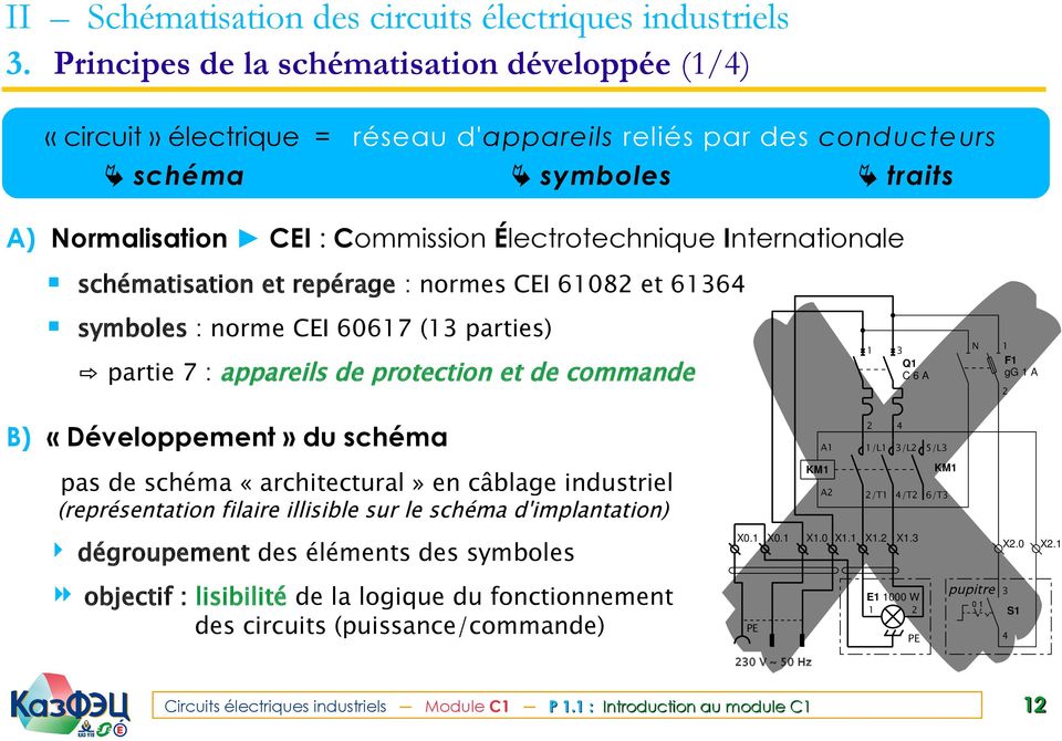 Schema electrique va et vient simple