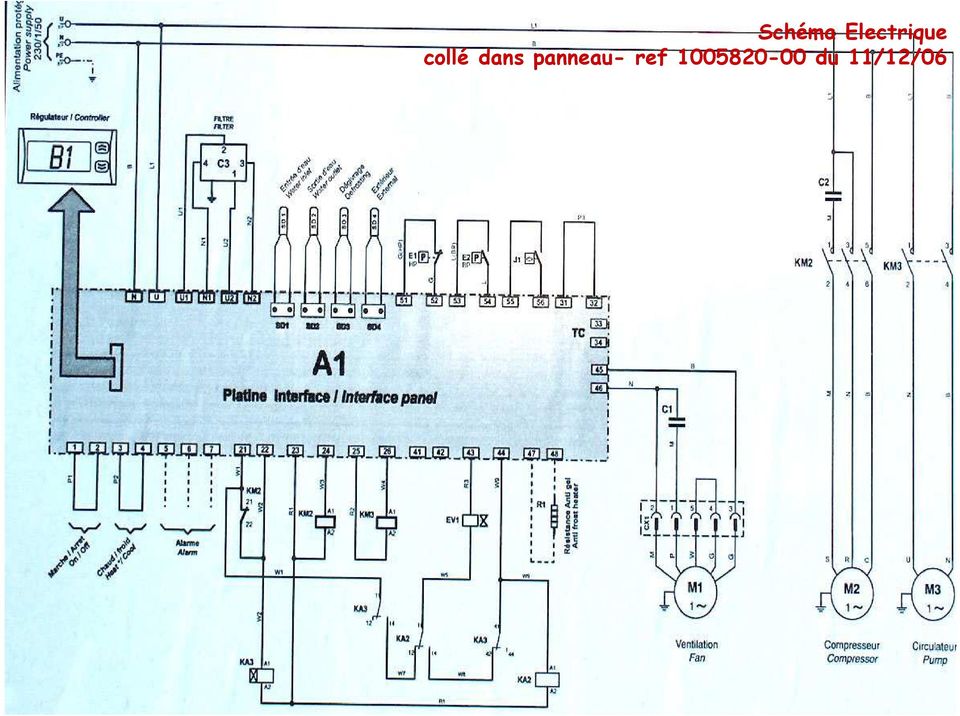 Schema electrique compresseur a vis