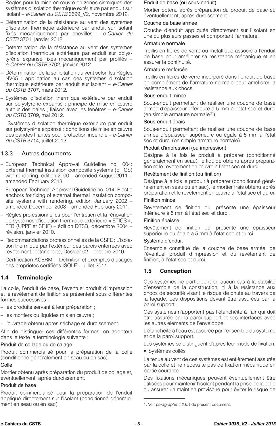 Cstb isolation exterieure