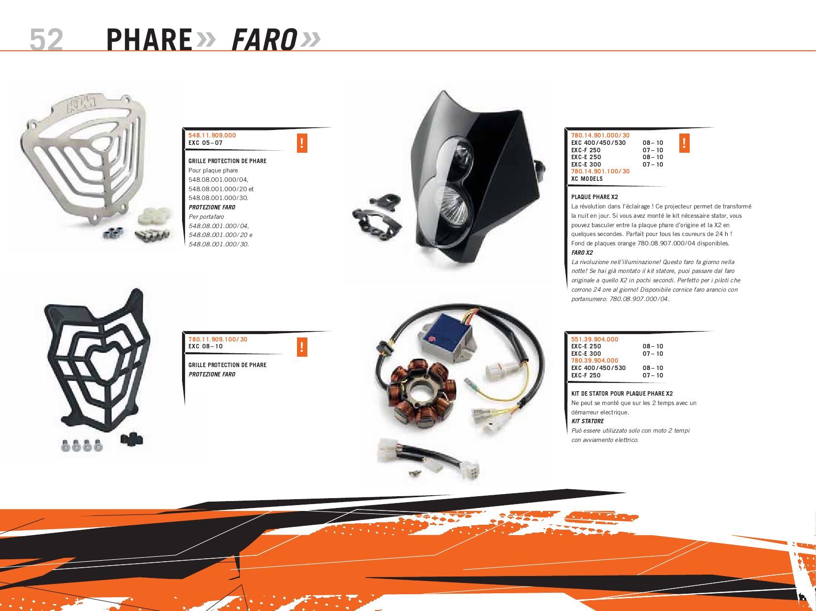 Schema electrique 125 exc 2009