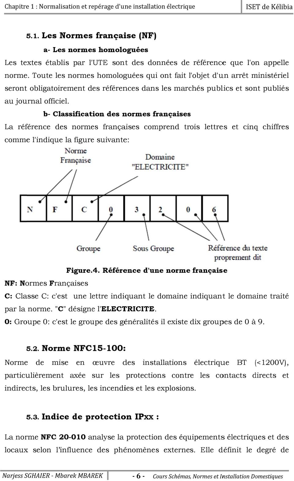 Lettre reperage schema electrique
