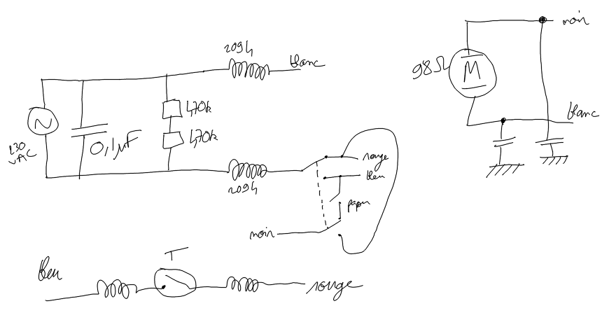 Schema electrique destructeur d'insectes