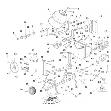 Schema electrique mf 130