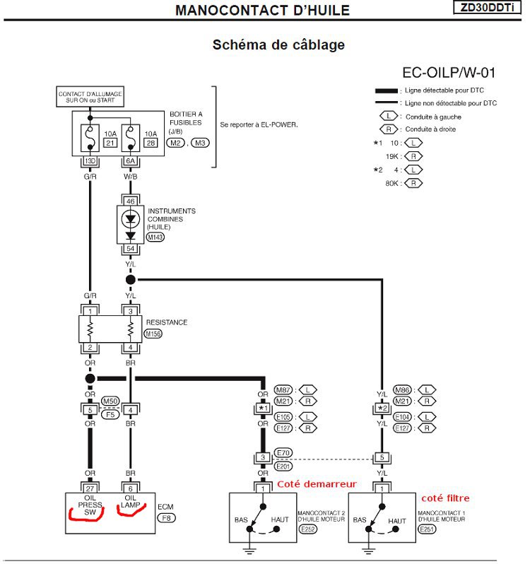 Schema electrique capteur pression