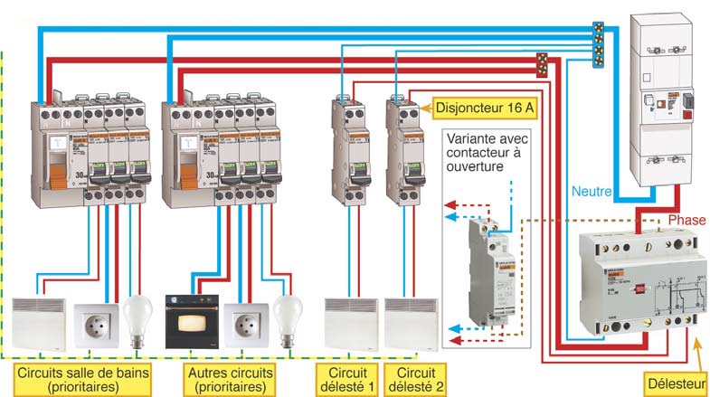 Delesteur schema electrique