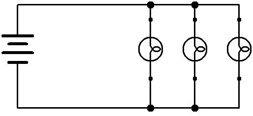 Schéma de circuit électrique en serie