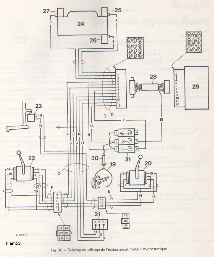 Schema electrique john deere 2030