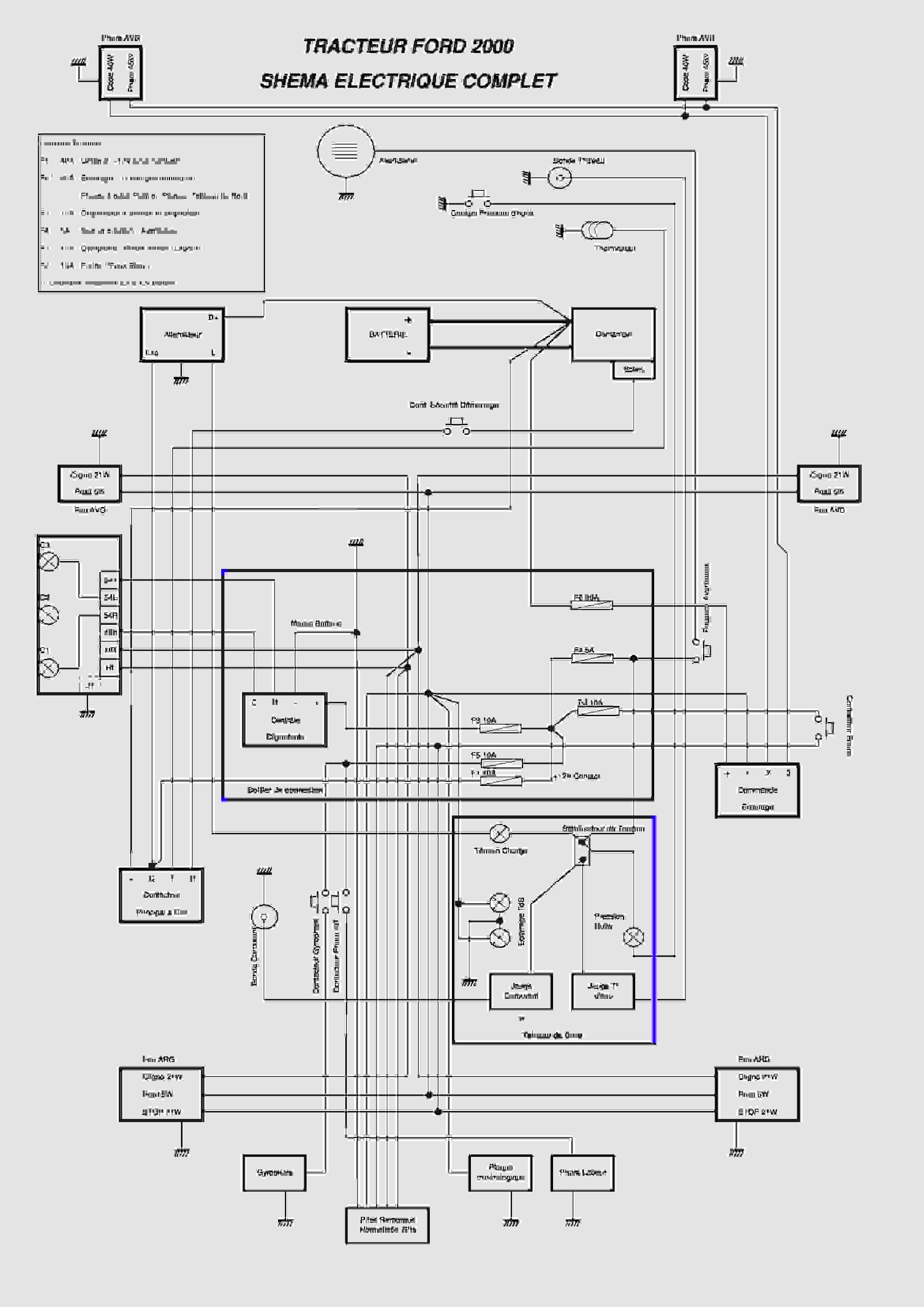 Schema electrique ford 2000