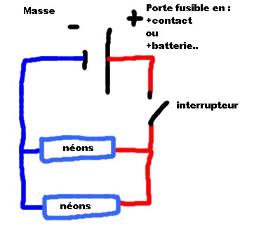 Schema electrique interrupteur neon