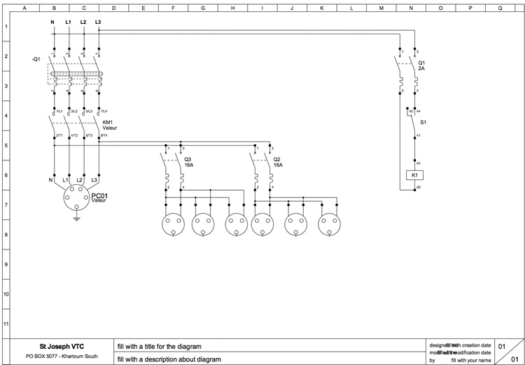 Schema electrique tetrapolaire
