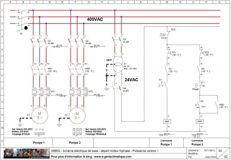 Schema electrique industrielle