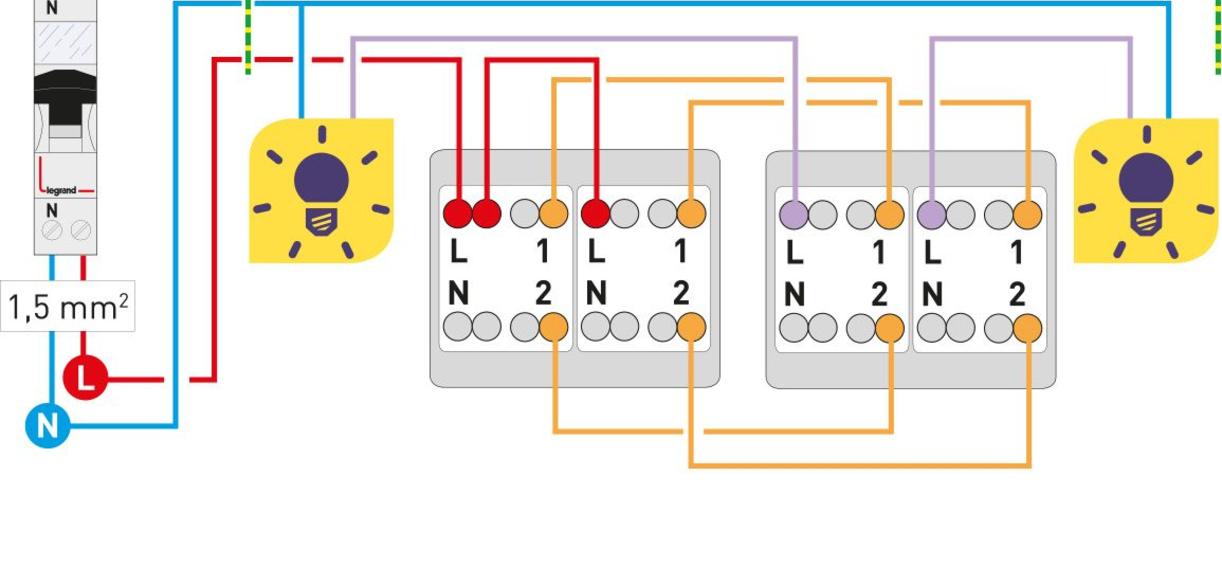 Schema electrique deux va et vient