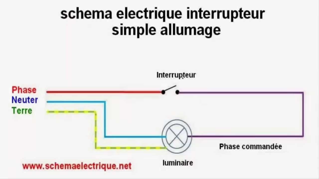 Schéma circuit électrique lampe de poche