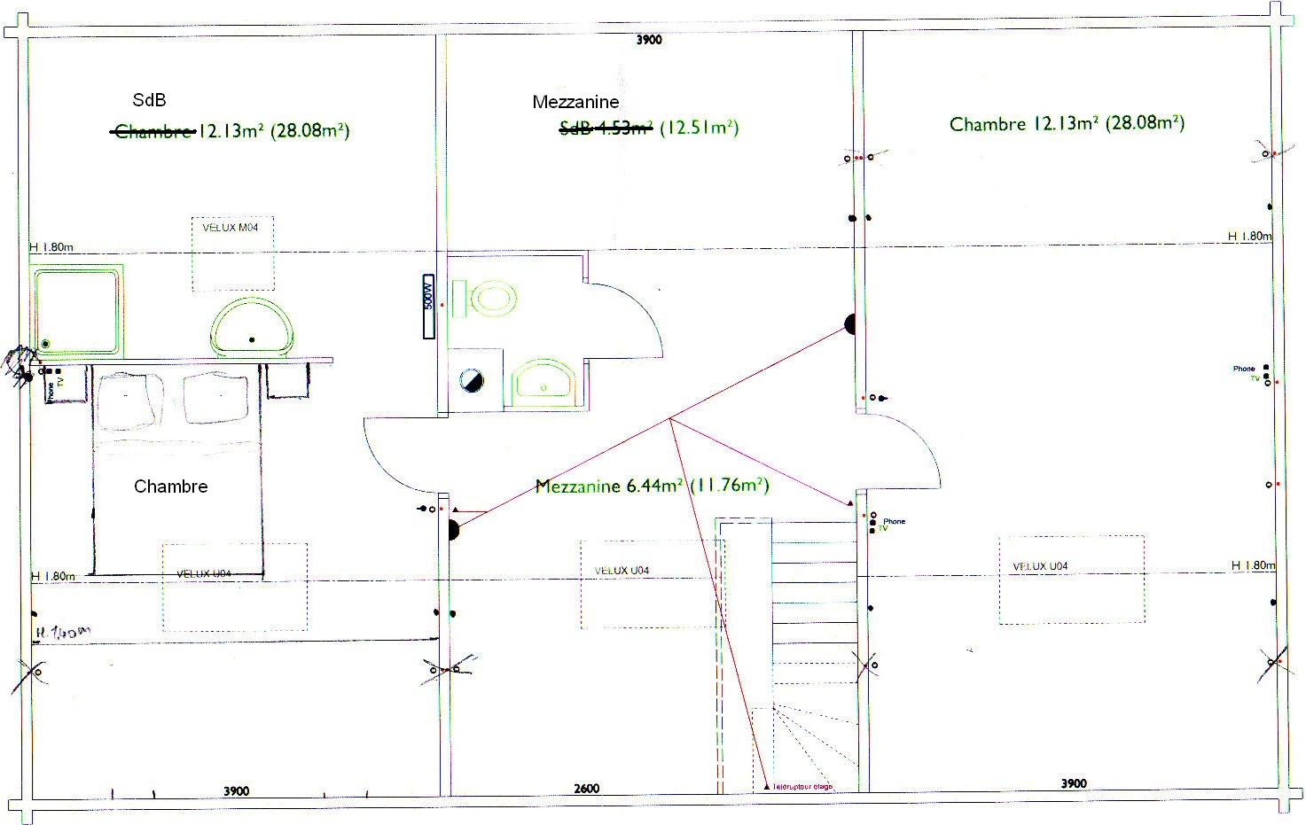 Schema electrique maison a etage