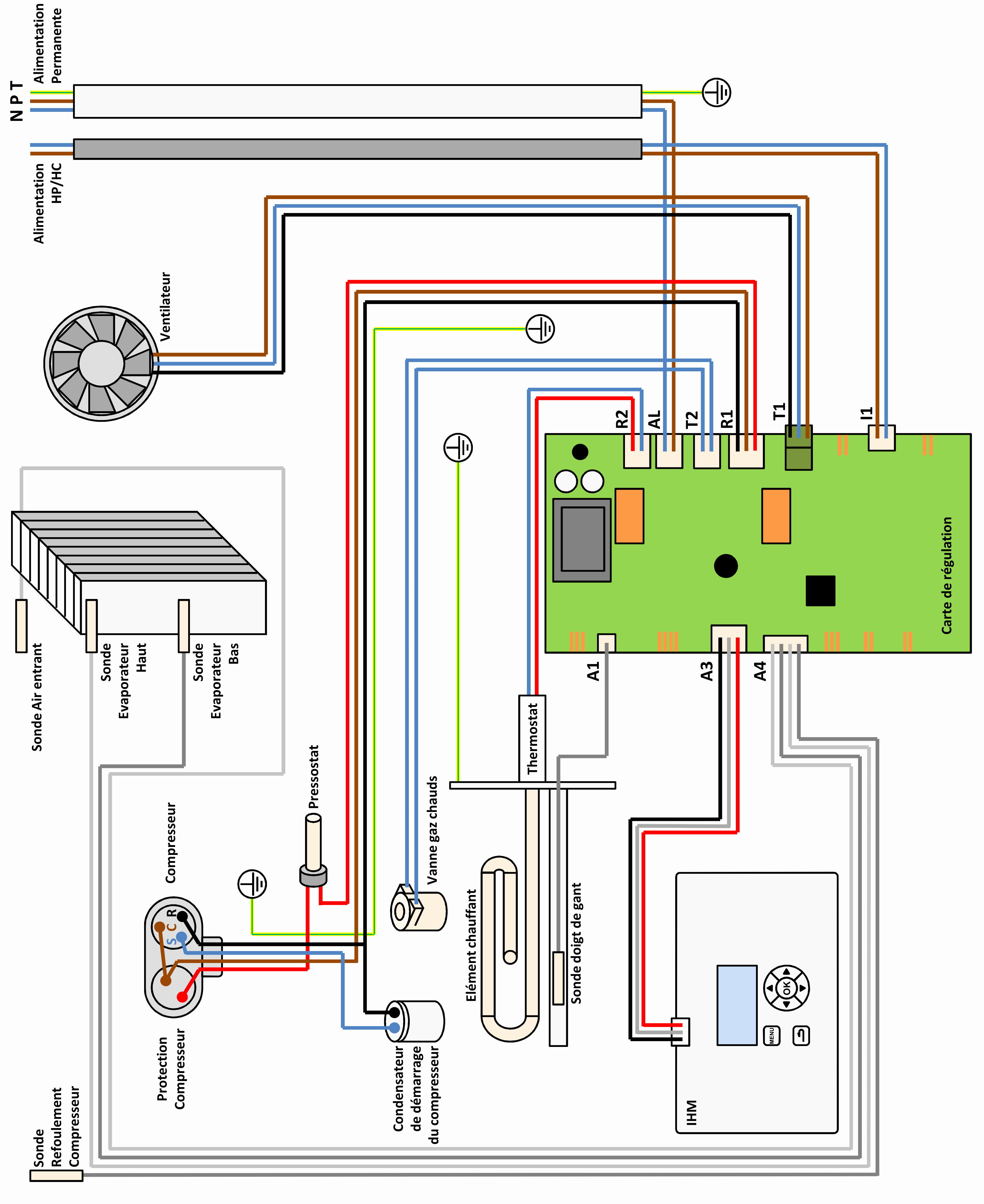 Schema electrique hp hc