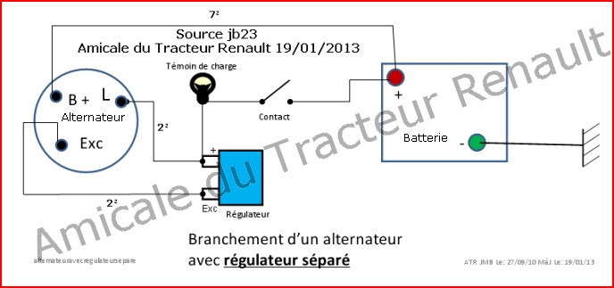 Alternateur schema electrique